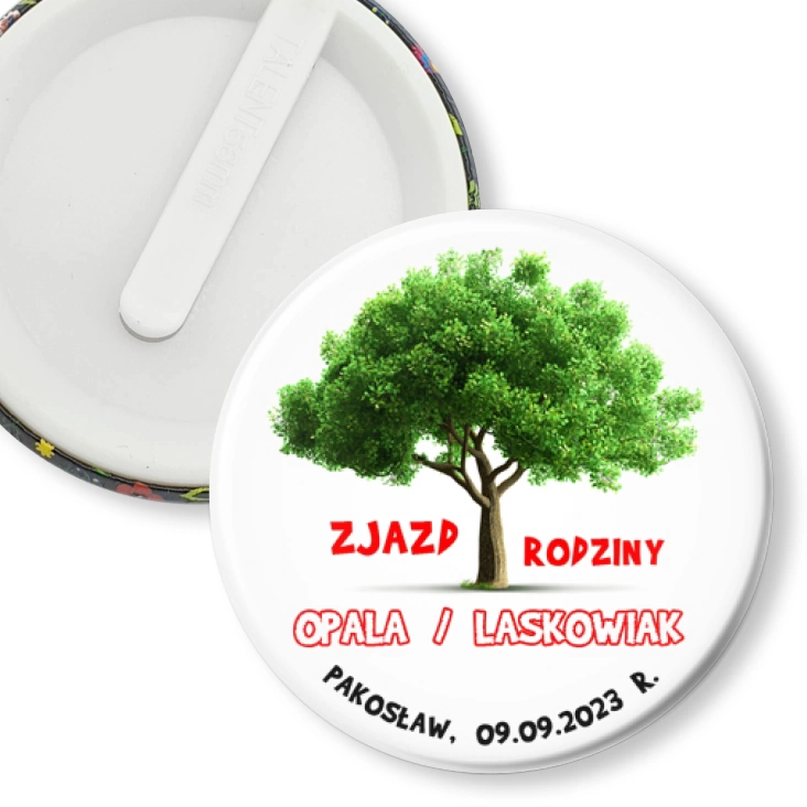 przypinka klips Zjazd Rodzinny Opala Laskowiak