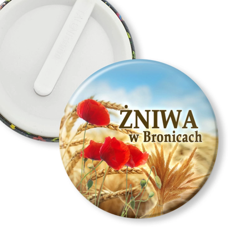 przypinka klips Żniwa w Bronicach 2023