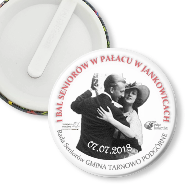 przypinka klips I Bal Seniorów w Pałacu w Jankowicach