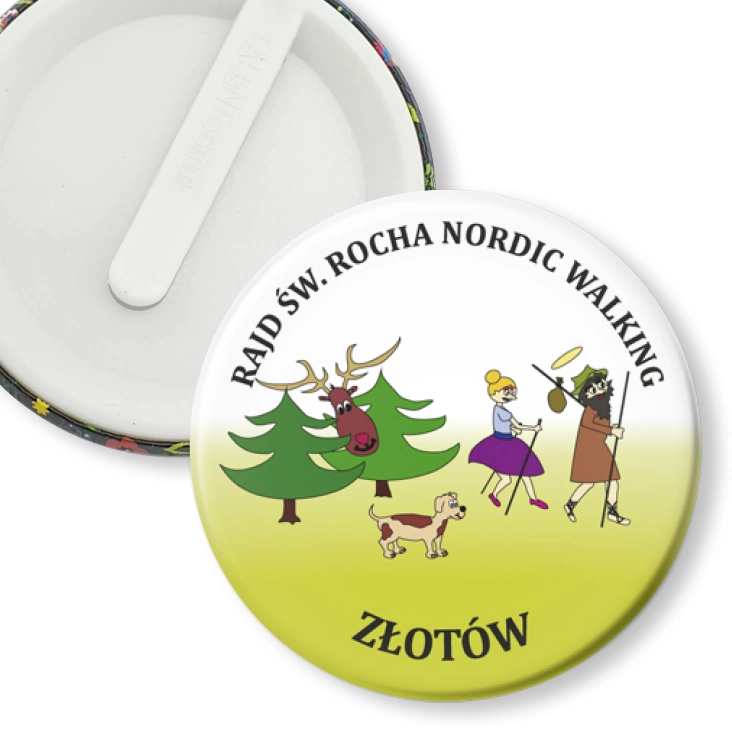 przypinka klips Rajd św. Rocha Nordic Walking