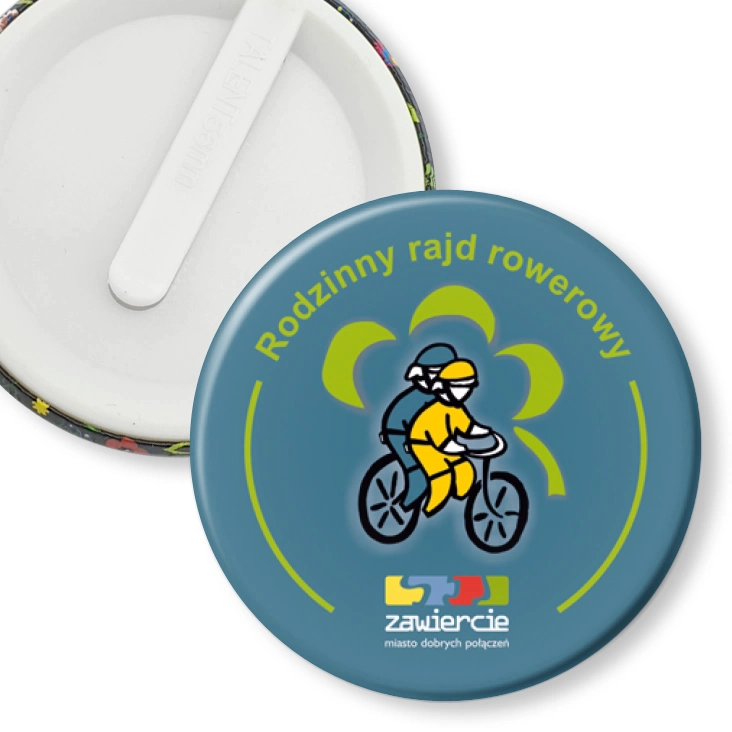 przypinka klips Rodzinny rajd rowerowy - Zawiercie 2010