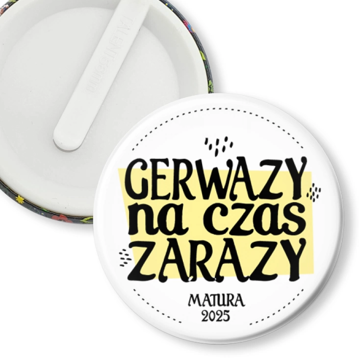 przypinka klips Gerwazy na czas zarazy
