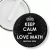 Przypinka klips Matura Czarna Keep Calm and Love Math