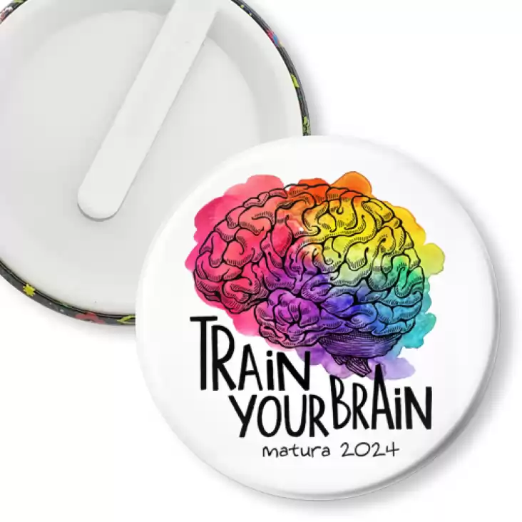 przypinka klips Matura Train Your Brain