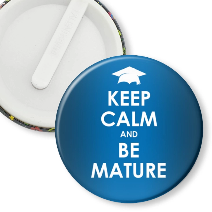 przypinka klips Matura keep calm and be mature