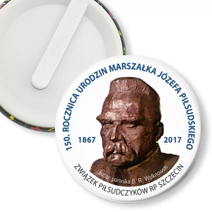 przypinka klips 150. rocznica urodzin Marszałka Józefa Piłsudskiego
