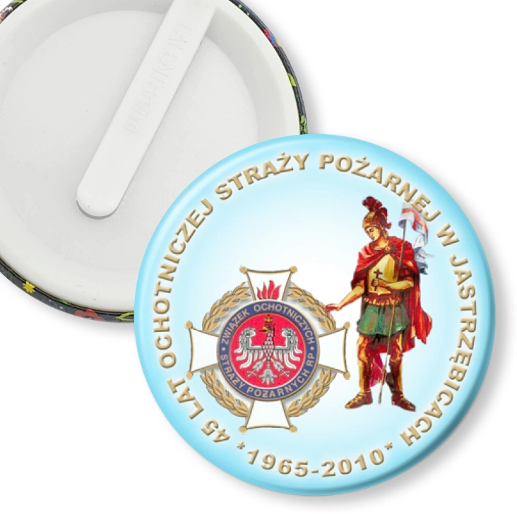 przypinka klips 45 lat OSP w Jastrzębicach