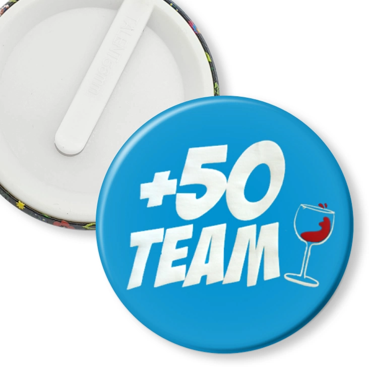 przypinka klips + 50 team