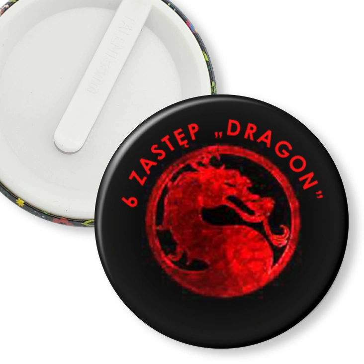 przypinka klips 6 zastęp Dragon