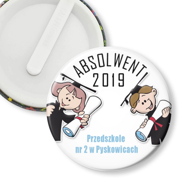 przypinka klips Absolwent 2019