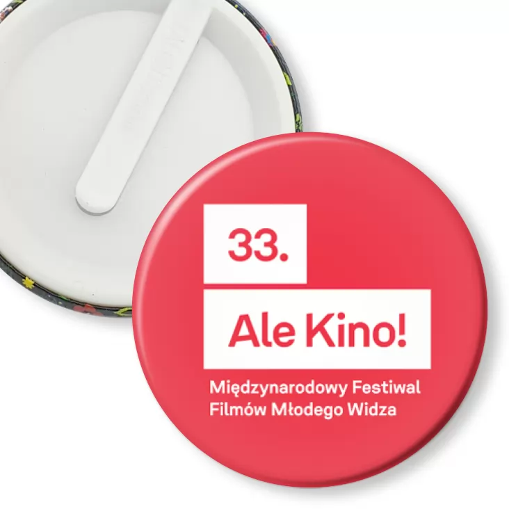 przypinka klips Ale Kino! - logo