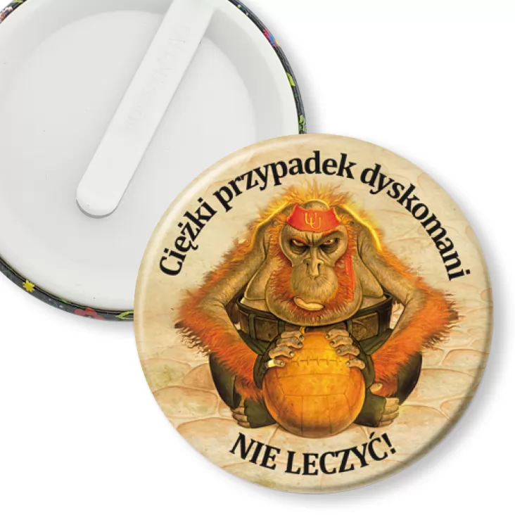 przypinka klips Ciężki przypadek dyskomani