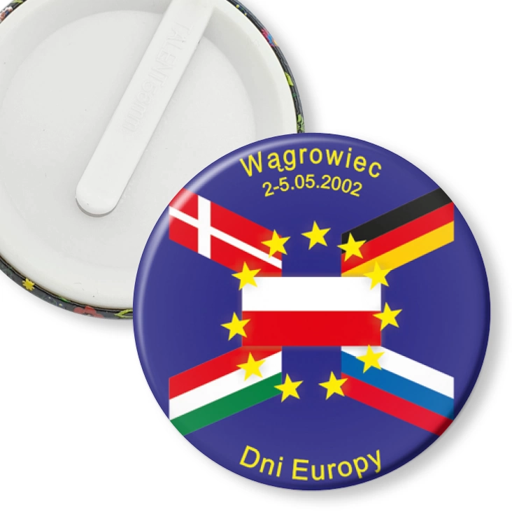 przypinka klips Dni Europy - Wągrowiec 2002