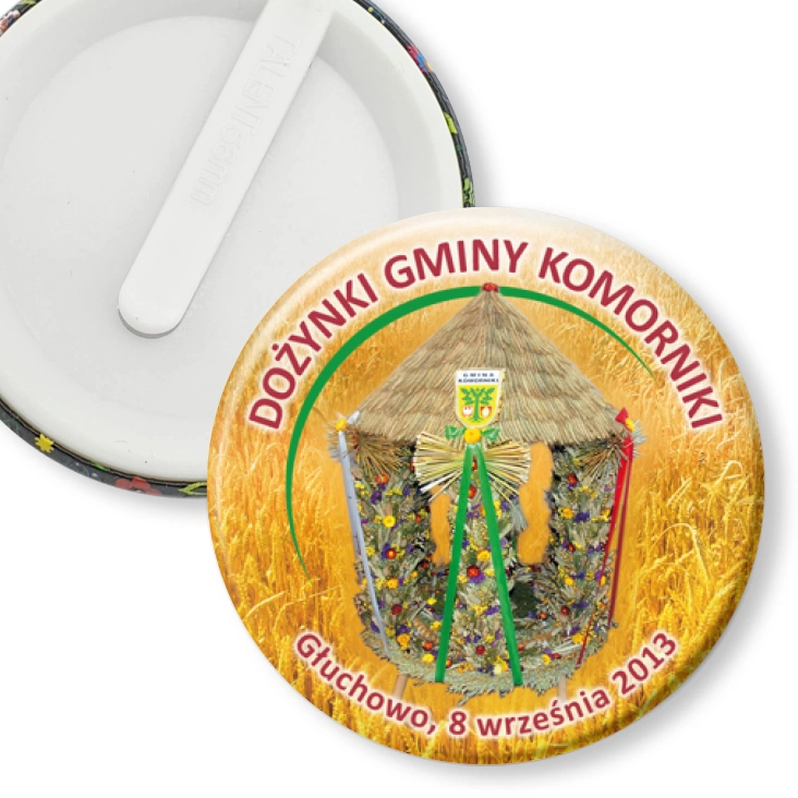przypinka klips Dożynki Gminy Komorniki 2013