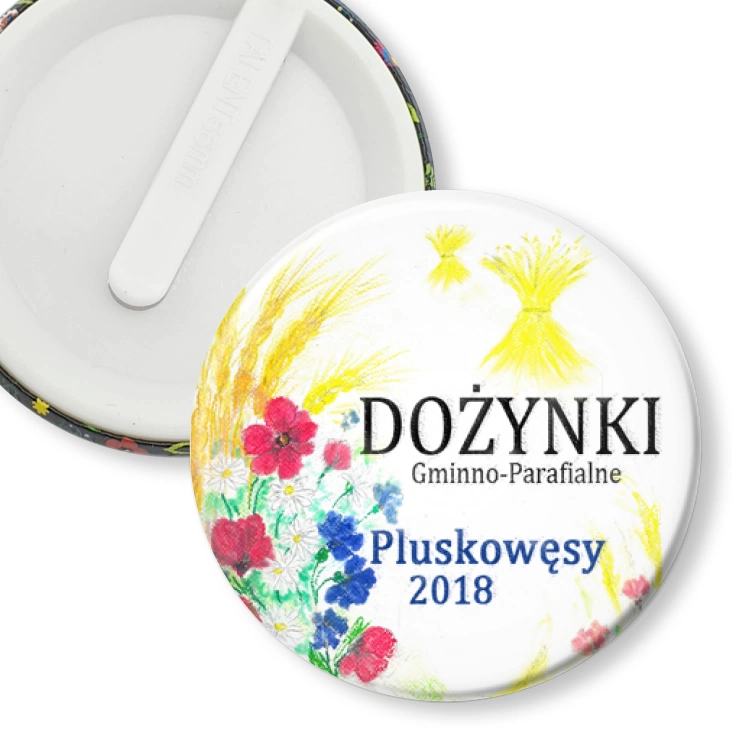 przypinka klips Dożynki Pluskowęsy 2018