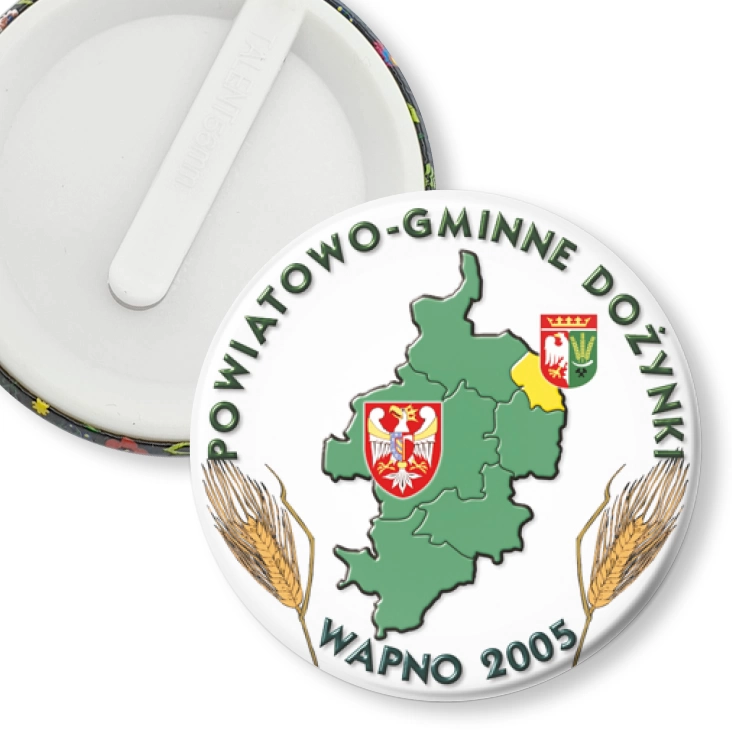 przypinka klips Dożynki Wapno 2005