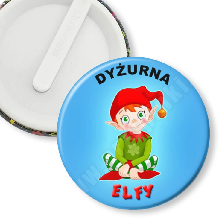 przypinka klips Elfy - dyżurny przedszkola