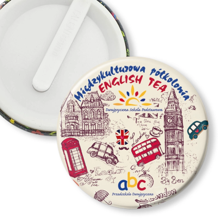 przypinka klips English Tea