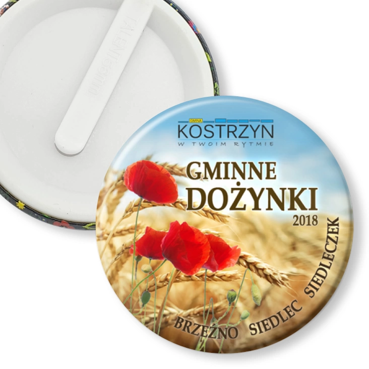 przypinka klips Gminne Dożynki 2018