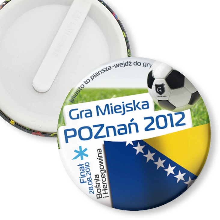 przypinka klips Gra Miejska - Poznań 2012 - Bośnia i Hercegowina