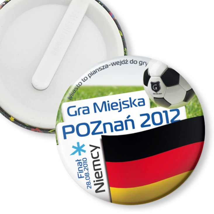 przypinka klips Gra Miejska - Poznań 2012 - Niemcy
