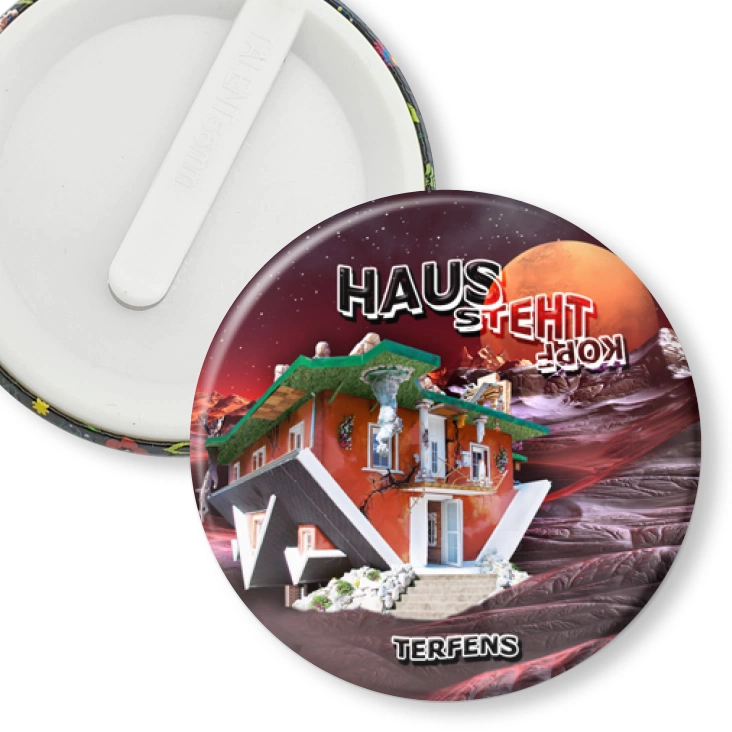 przypinka klips Haus Steht Kopf