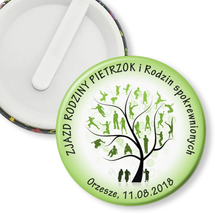 przypinka klips I Zjazd Rodziny Pietrzok