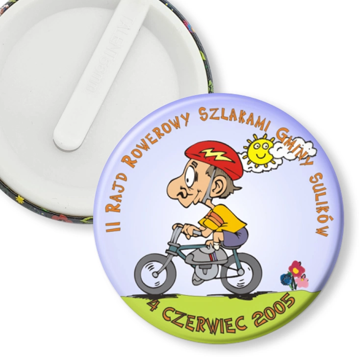 przypinka klips II Rajd Rowerowy Szlakami Gminy Sulików