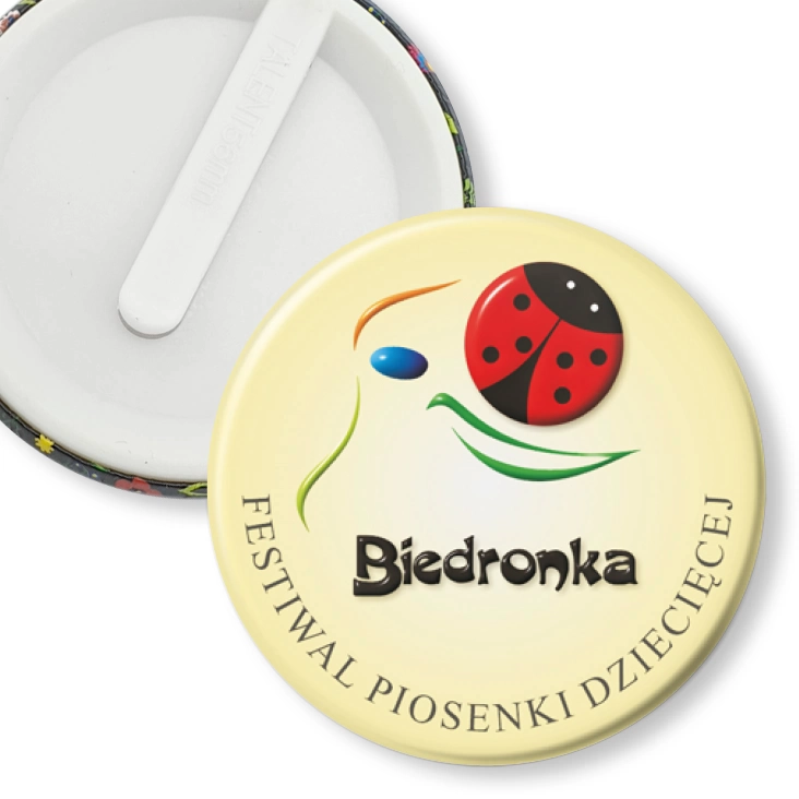 przypinka klips III Festiwal Piosenki Dziecięcej Biedronka
