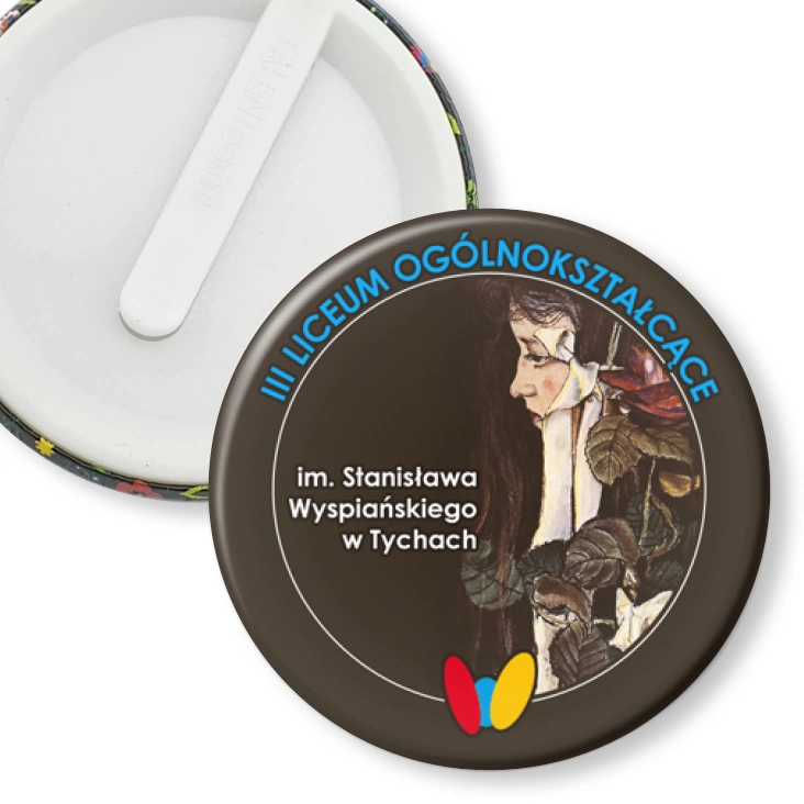 przypinka klips III LO w Tychach