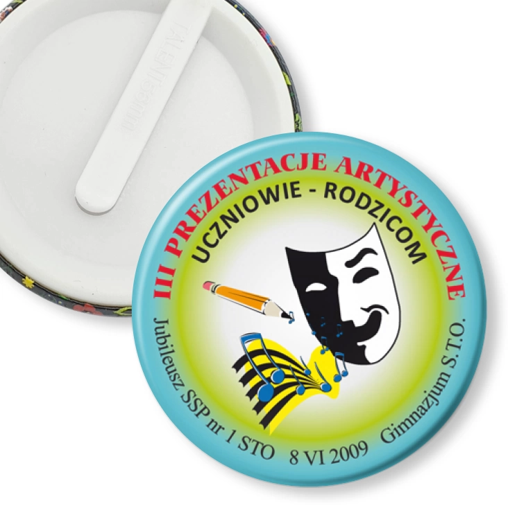 przypinka klips III Prezentacje Artystyczne Uczniowie-Rodzicom