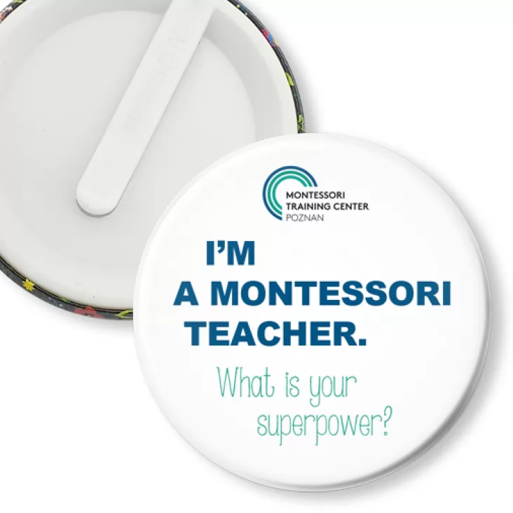 przypinka klips I’m a Montessori teacher