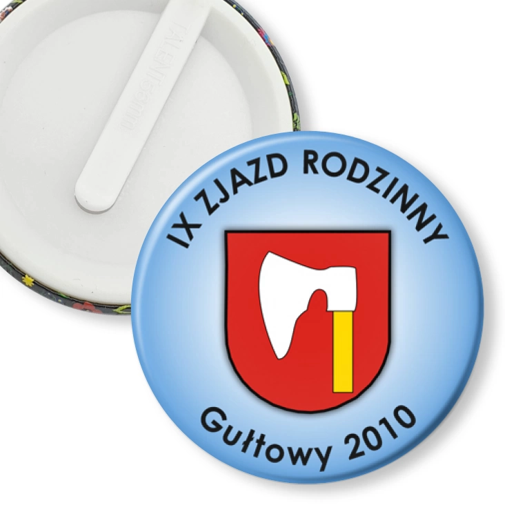 przypinka klips IX Zjazd Rodzinny - Gułtowy 2010