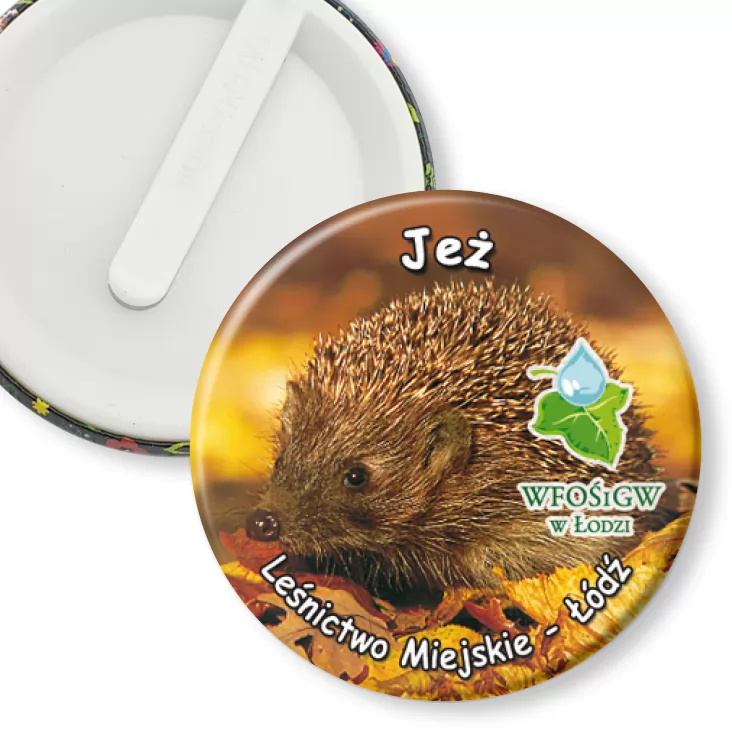 przypinka klips Jeż