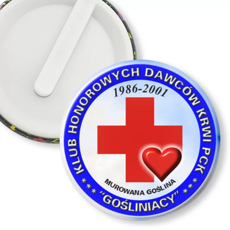 przypinka klips Klub Honorowych Dawców Krwi