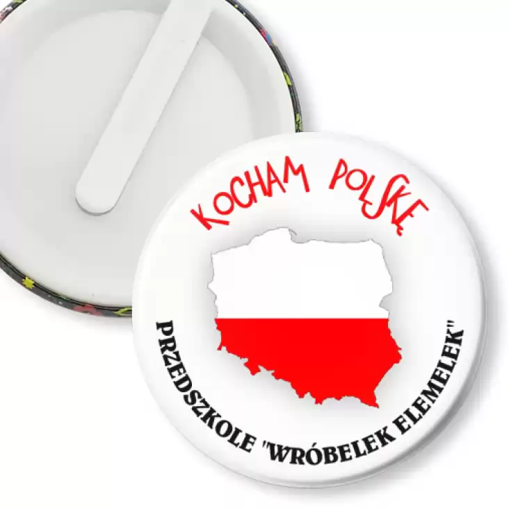 przypinka klips Kocham Polskę