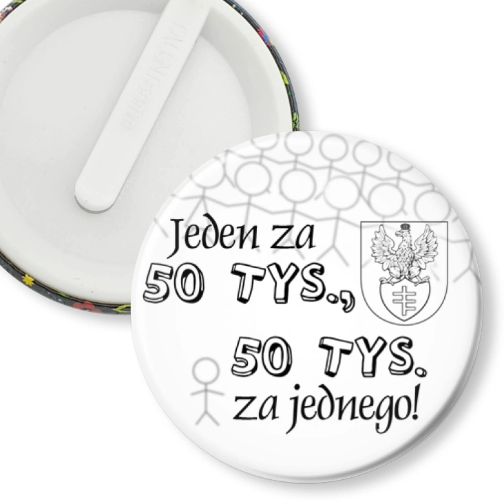 przypinka klips Legionowo 50 tys. D