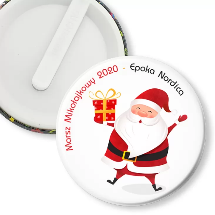 przypinka klips Marsz Mikołajkowy 2020 - Epoka Nordica