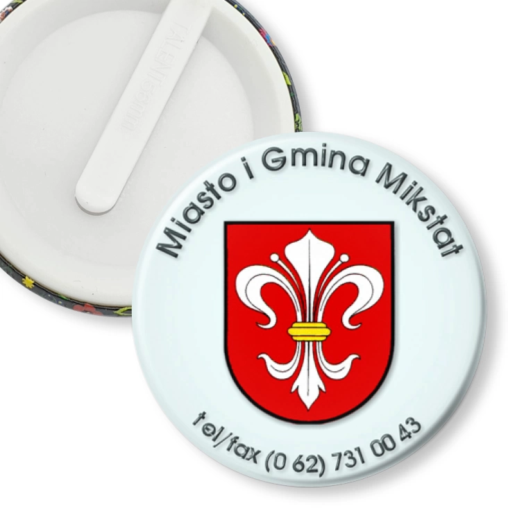 przypinka klips Miasto i Gmina Mikstat