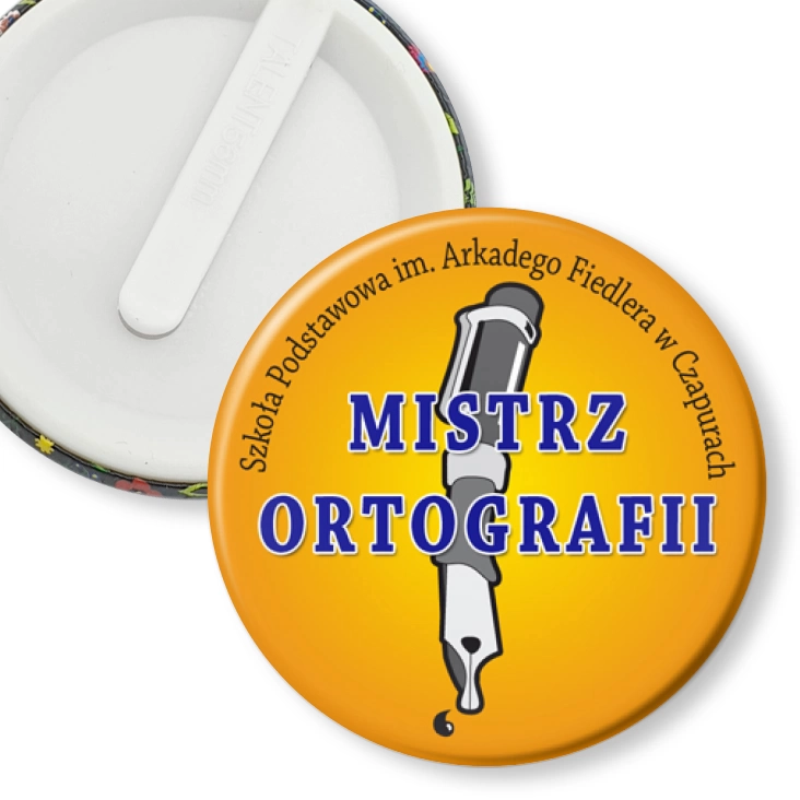 przypinka klips Mistrz ortografii B