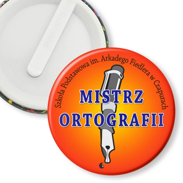 przypinka klips Mistrz ortografii