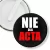 Przypinka klips Nie dla ACTA