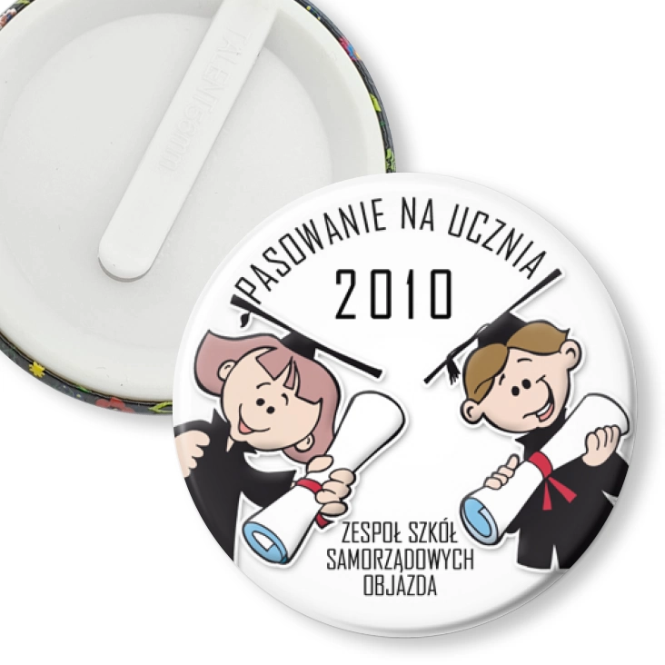 przypinka klips Pasowanie na ucznia 2010