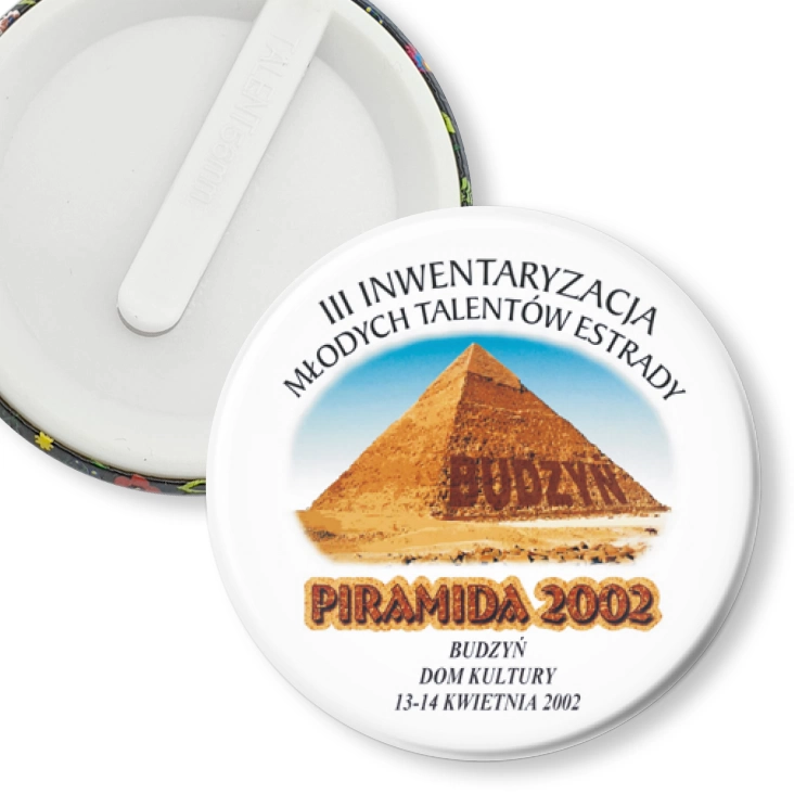przypinka klips Piramida 2002 - Budzyń