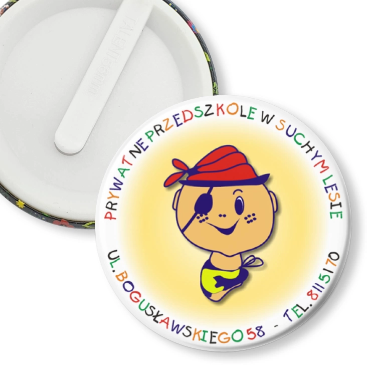 przypinka klips Prywatne Przedszkole w Suchym Lesie