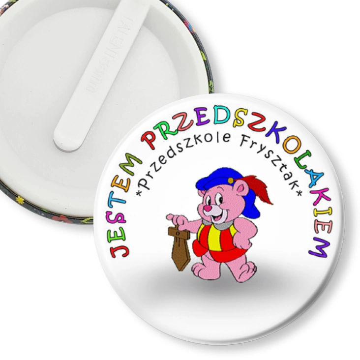 przypinka klips Przedszkole Frysztak - gumisie