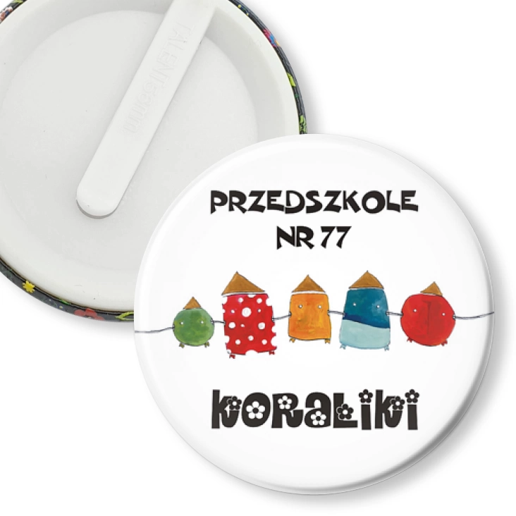 przypinka klips Przedszkole nr 77