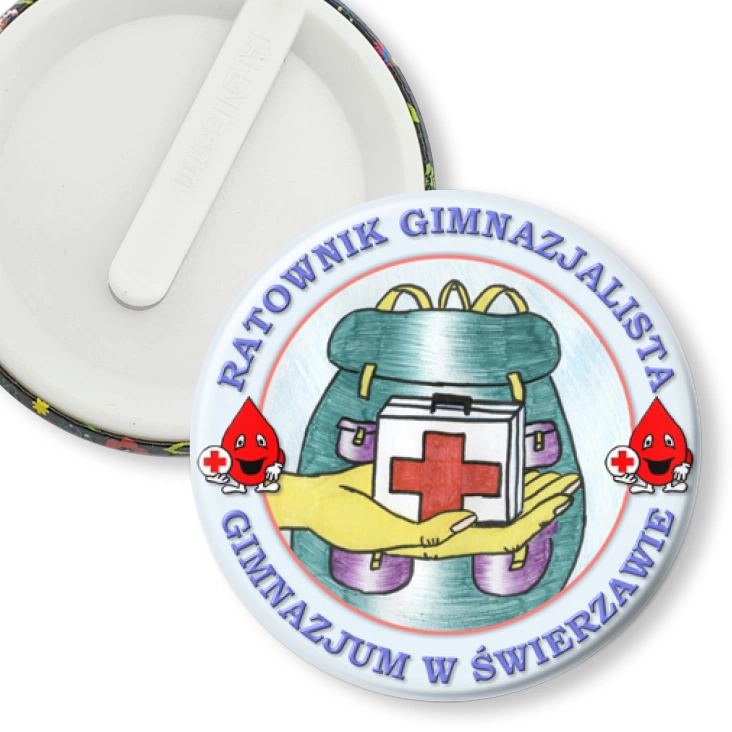 przypinka klips Ratownik Gimnazjalista