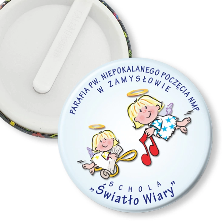 przypinka klips Schola Światło Wiary