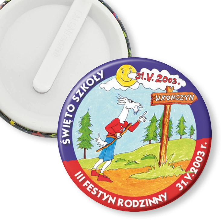 przypinka klips Święto Szkoły we Wronczynie 2003